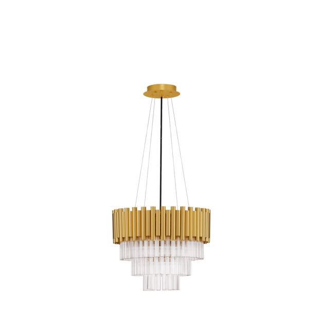 Nova Luce Magnolia - hängeleuchte - Ø 39 x 120 cm - gold