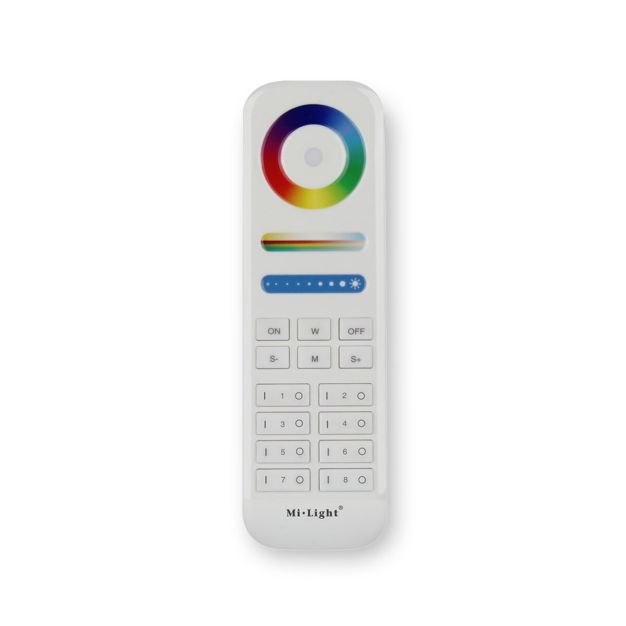 KLUS 8-Zonen-Fernbedienung - RGB+CCT LED-Streifen - weiß