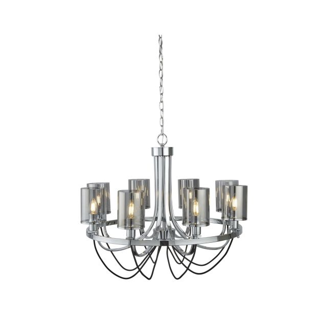 Searchlight Catalina - Kronleuchter - Ø 70 x 124 cm - Chrom