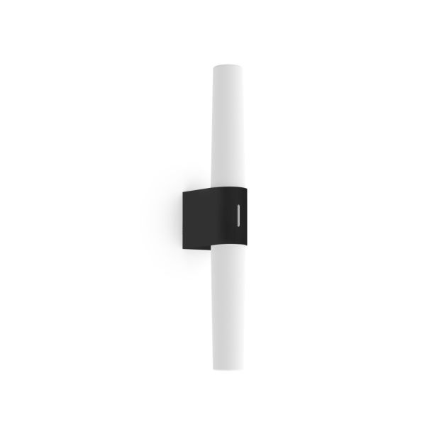 Nordlux Helva Double Basic - Wandleuchte - 10,6 x 5,7 x 42,5 cm - 9W LED inkl. - IP44 - schwarz