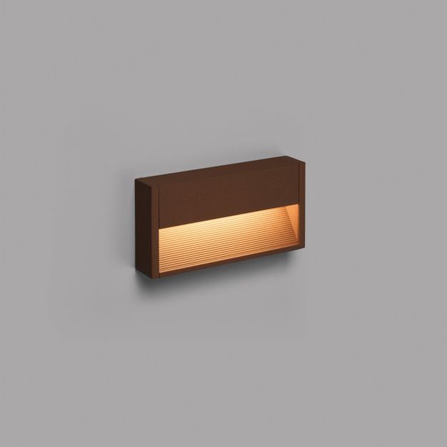 Faro Grada - Wandleuchte - 25 x 4,6 x 12,8 cm - 6W LED inkl. - IP54 - rostbraun