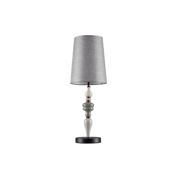 Nova Luce Damo - tischleuchte - Ø 22 x 62 cm - matt schwarz, grau und braun