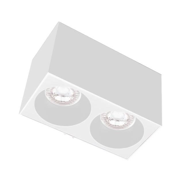 Century Italia Essenza Cube - Aufbaustrahler 2L - 16 x 8 x 9,8 cm - weiß