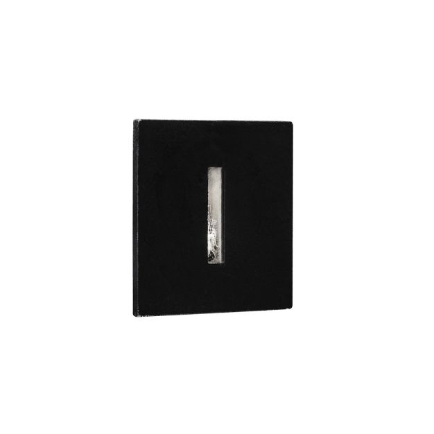 Nova Luce Passaggio - Wandeinbauleuchte - 37 x 37 mm, Ø 32 mm Einbaumaß - 1W LED inkl. - IP54 - schwarz