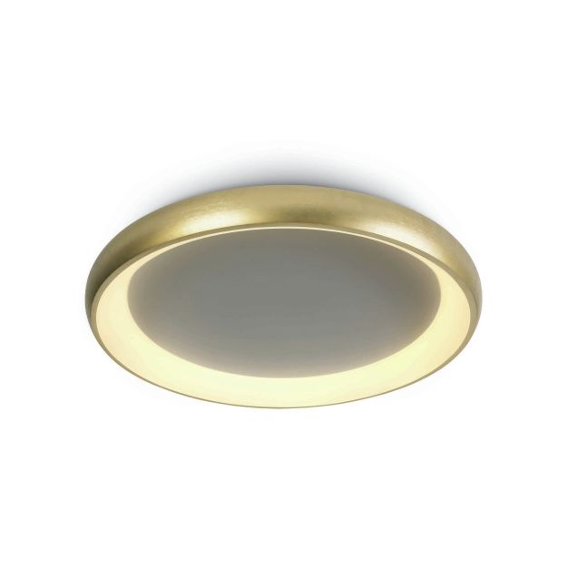 ONE Light LED Dekorative Plafo - Deckenleuchte - Ø 61 x 8,5 cm - 50W LED inkl. - Messing gebürstet
