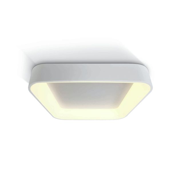 ONE Light LED Dekorative Plafo - Deckenleuchte - 60 x 60 x 11 cm - 50W LED inkl. - weiß