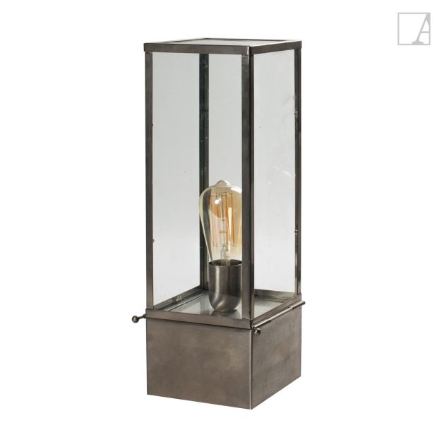 Authentage Vitrine Table Outdoor - Steh- und Tischleuchte - 15 x 15 x 45 cm - IP43 - Bronze