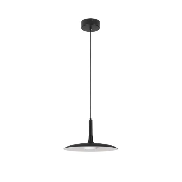 Nova Luce Lisi - Hängelampe - Ø 33 x 180 cm - 12W LED inkl. - matt schwarz