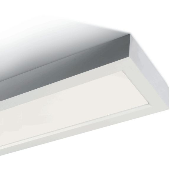 ONE Light LED Die Cast Panel - Deckenleuchte - 120 x 14,5 x 5 cm - 40W LED inkl. - IP40 - weiß - warmweiße Lichtfarbe