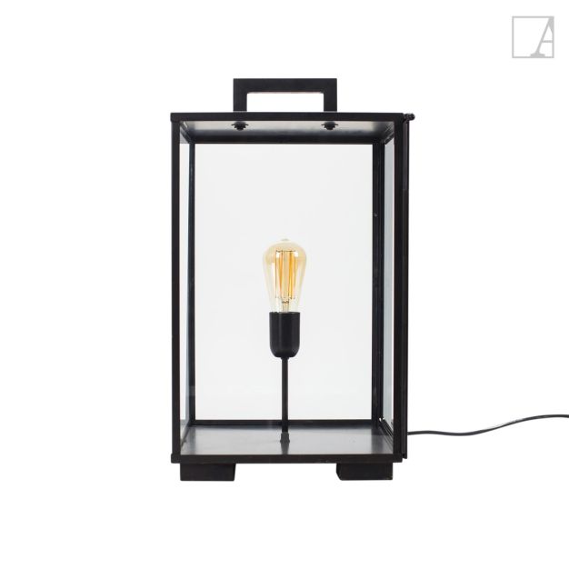 Authentage Vitrine Tischlaterne Outdoor - Steh- und Tischleuchte - 30 x 30 x 55 cm - IP43 - Bronze