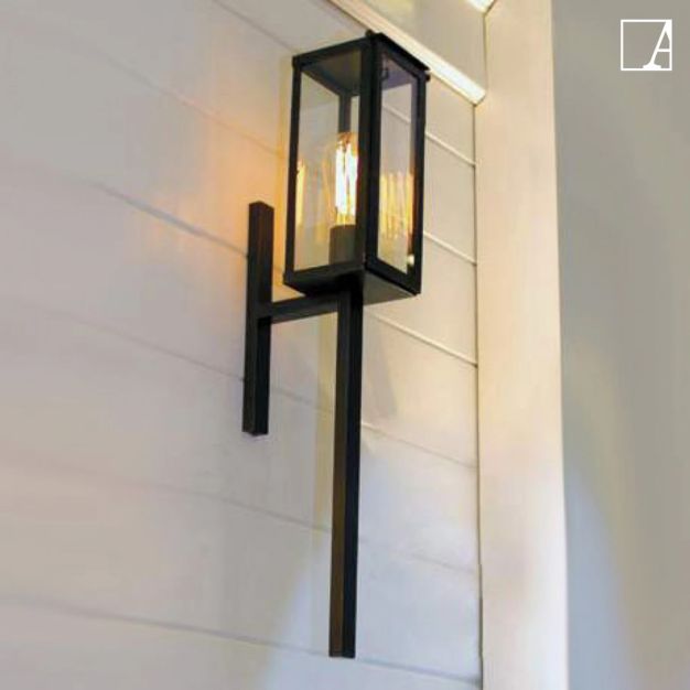Authentage Vitrine Torch - Außenwandleuchte - 10 x 18 x 62 cm - IP43 - Bronze