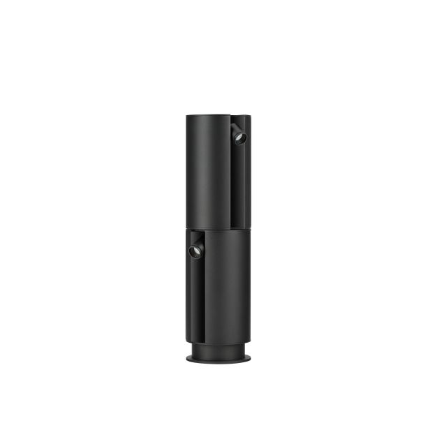 Nova Luce Taglio - Gartenpfosten - Ø 12 x 45 cm - 5W LED inkl. - IP65 - Sand schwarz