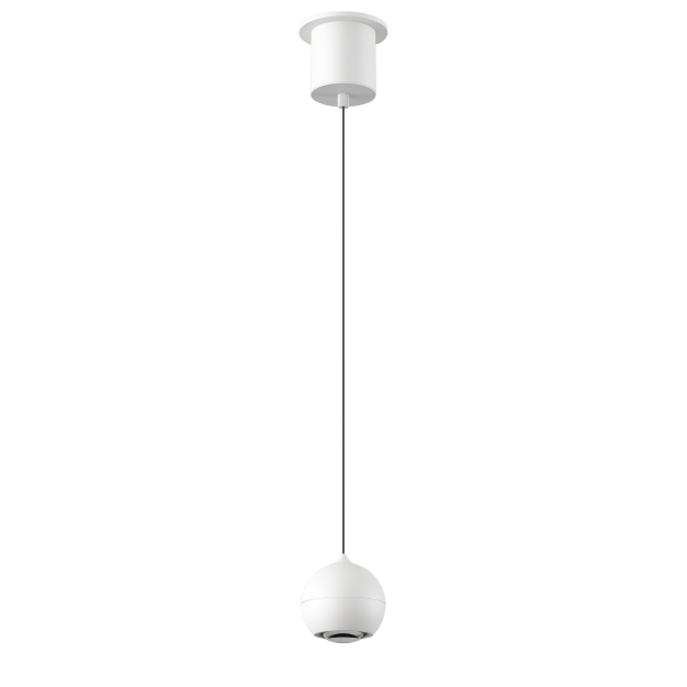 Artdelight Miami - pendelleuchte - Ø 10 x 218 cm - 10,8W dimmbares LED inkl. - weiß
