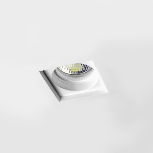 Nova Luce Tobia II - Einbaustrahler - 100 x 100 mm, 105 x 105 mm Einbaumaß - weißer Gips