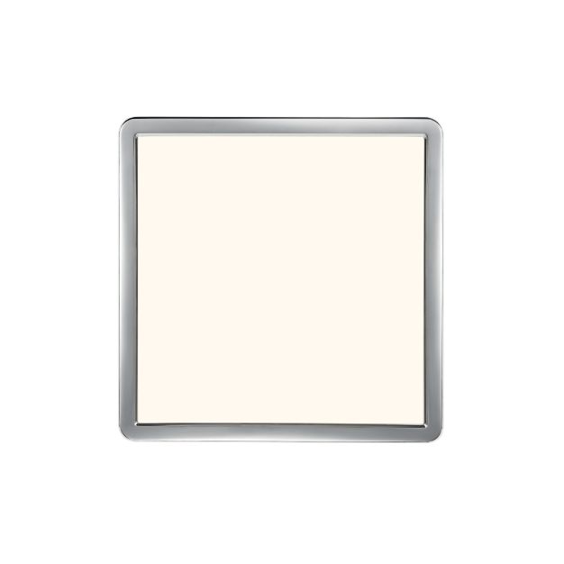 Nordlux Oja - Badezimmer Deckenleuchte - 30 x 30 x 2,5 cm - 3 Stufen Moodmaker SceneSelect Funktion - 14,5W LED inkl. - IP54 - chrom/weiß