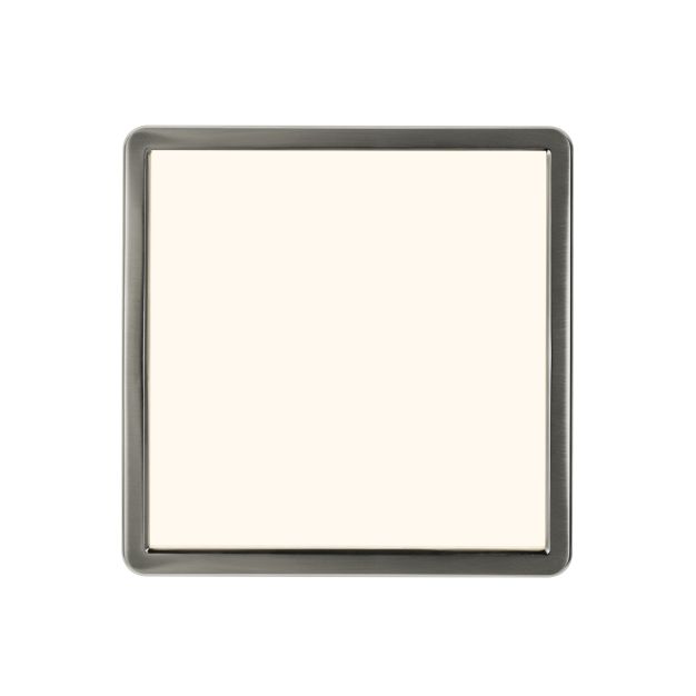 Nordlux Oja - Deckenleuchte - 30 x 30 x 2,5 cm - 3 Stufen Moodmaker SceneSelect Funktion - 14,5W LED inkl. - Nickel gebürstet