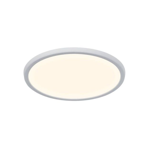Nordlux Smart Oja - Deckenleuchte - intelligente Beleuchtung - Ø 29,4 x 2,3 cm - 15W LED inkl. - 2700K-6500K - weiß