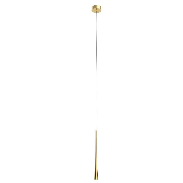 Maxlight Coffee - Hängeleuchte - Ø 3 x 140 cm - 7W LED inkl - gebürstetes Gold