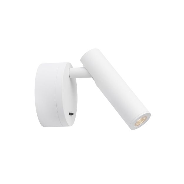 Nova Luce Clip - Wandleuchte mit Schalter - 8 x 3,4 x 11 cm - 3W LED inkl. - weiß