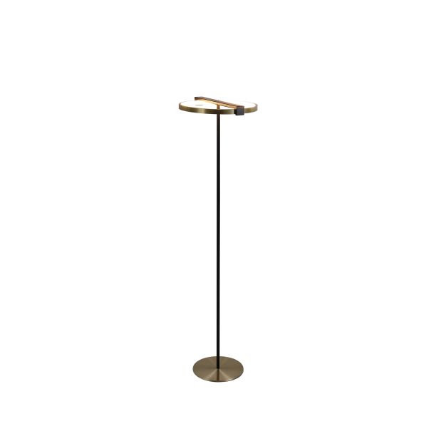 Searchlight Aerial - Stehleuchte - 38 x 129 cm - 3 Stufen dimmbar - 23W LED inkl - schwarz und gold