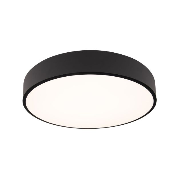 Maxlight Roundy - Deckenleuchte - Ø 45 x 7 cm - 36W dimmbare LED inkl - IP54 - schwarz