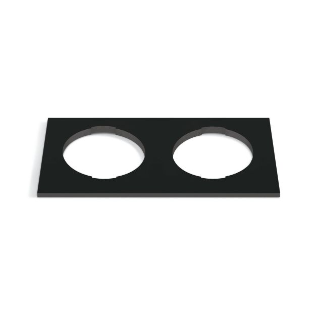 ONE Light - quadratischer dekorativer Doppelsockel - 10105H - schwarz
