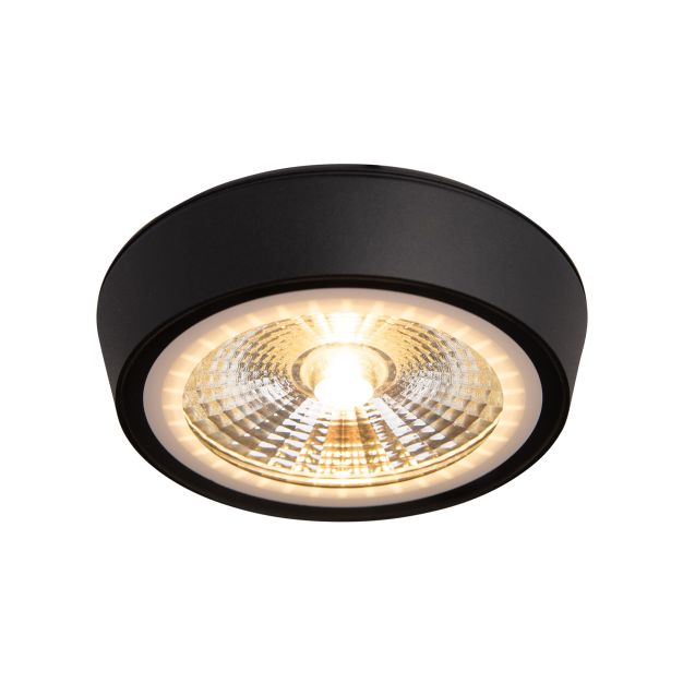 Maxlight Charon - Deckenleuchte - Ø 12,8 x 3 cm - 12W LED inkl - IP65 - mattschwarz