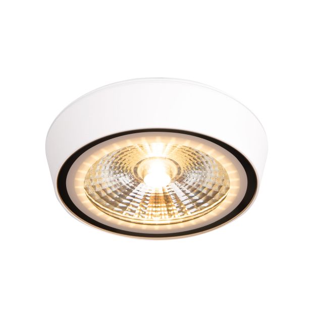 Maxlight Charon - Deckenleuchte - Ø 12,8 x 3 cm - 12W LED inkl - IP65 - matt weiß