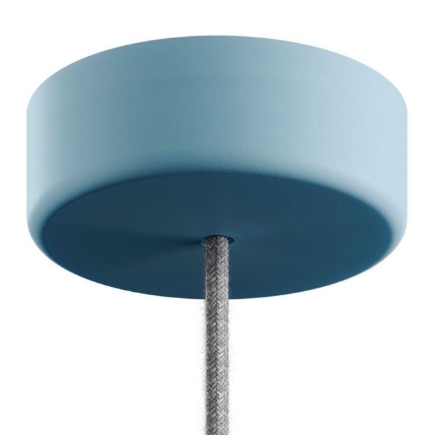 Creative Cables Eiva - weiche Silikon-Deckenkappe - ø 12,5 x 4 cm - IP65 - zartblau