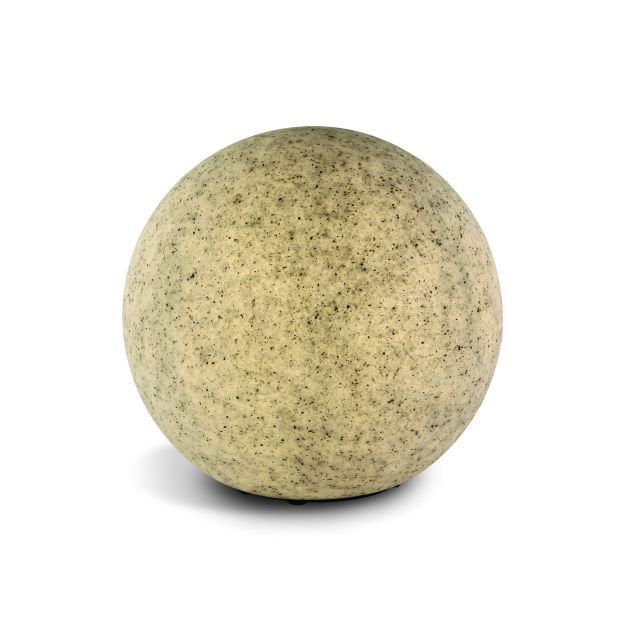 ONE Light Stone Moonlights - Bodenstrahler auf Erdspieß - Ø 38 x 35 cm - IP65 - dunkelgrau