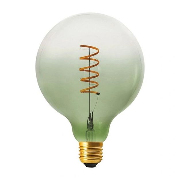 Daylight Italia Coriandoli LED Lampe - Ø 12,5 x 17,2 cm - E27 - 4W dimmbar - grün/transparent
