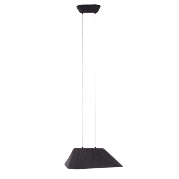 Maxlight Carbon - Hängeleuchte - 55 x 50 x 220 cm - 8W LED inkl - schwarz und grau