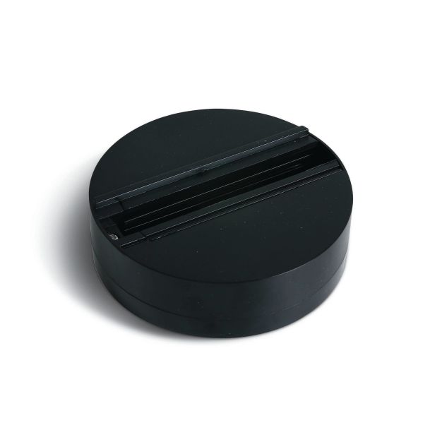 ONE Light Square Track Surface - Aufputzsockel für Stromschienenstrahler - Ø 11,2 cm - 6A - schwarz