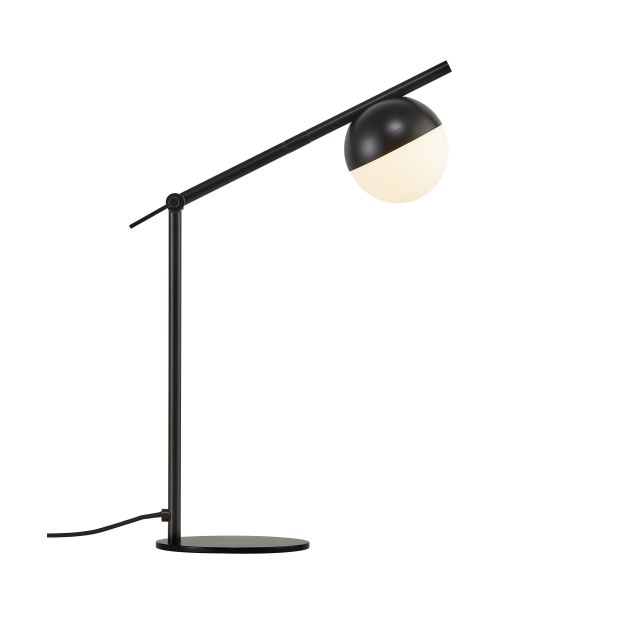 Nordlux Contina - Tischleuchte - 27 x 15 x 48,5 cm - schwarz und opalweiß