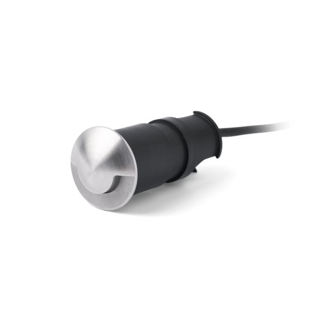 Faro Kane - Wandeinbauleuchte - Ø 4,5 x 9 cm - 3W LED inkl. - IP67 - Edelstahl satiniert