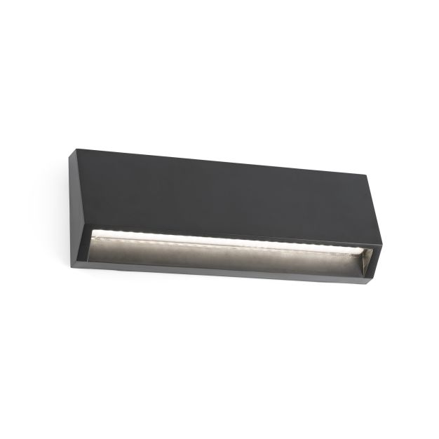 Faro Must - Wandleuchte - 21,7 x 3,5 x 8 cm - 4W LED inkl. - IP65 - dunkelgrau