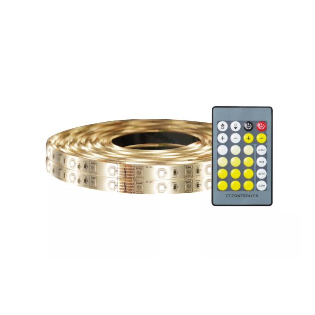 Nordlux LED Streifen - 0,8 cm breit, 1000 cm lang - 12Vdc - dimmbar mit Fernbedienung - 3,2W LED pro Meter - IP44
