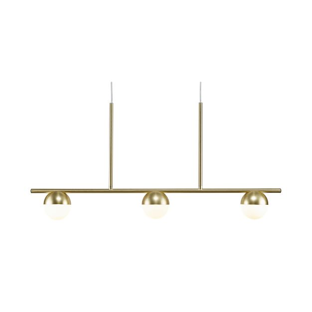 Nordlux Contina - Pendelleuchte - 90 x 10 x 241,3 cm - Messing und Opalweiß