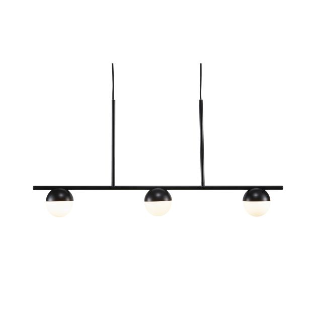 Nordlux Contina - Pendelleuchte - 90 x 10 x 241,3 cm - schwarz und opalweiß