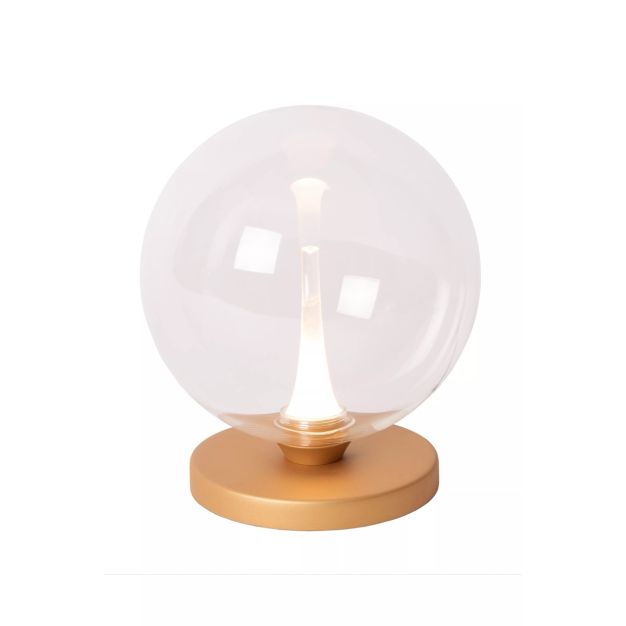 Lucide Gisela - Tischleuchte - Ø 16 x 17,5 cm - 4W LED inkl. - transparent