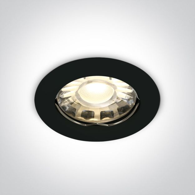 ONE Light Classic MR16 - Einbaustrahler - Ø 76 mm, Ø 63 mm Einbaugröße - schwarz