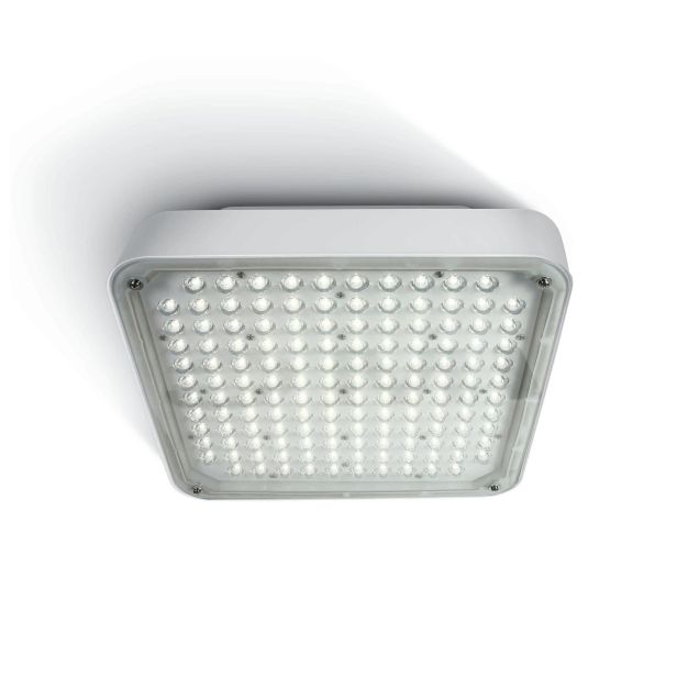 ONE Light LED High Power Boxes - Deckenleuchte für den Außenbereich - 34 x 34 x 11 cm - 120W LED inkl. - IP65 - weiß - Lichtfarbe kaltweiß