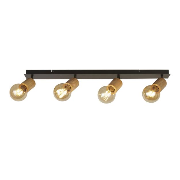Searchlight Spinny - Aufbaustrahler 4L - 91,5 x 10 x 15 cm - mattschwarz