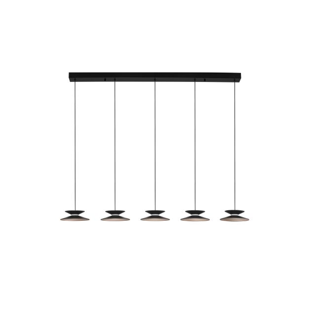 Nova Luce Morfi - Hängelampe - 132 x 161 x 20 cm - 25W dimmbar LED inkl. - sand schwarz und Gold