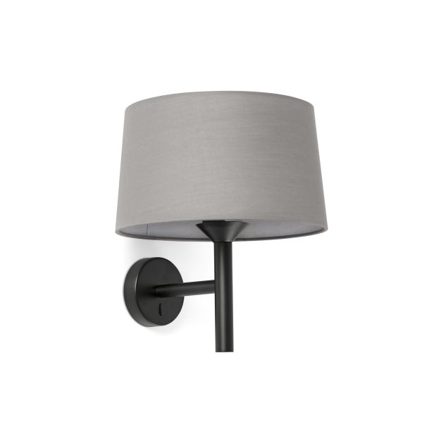 Faro Windsor – wandleuchte – Ø 29 x 39,2 x 26,5 cm – mattschwarz und grau