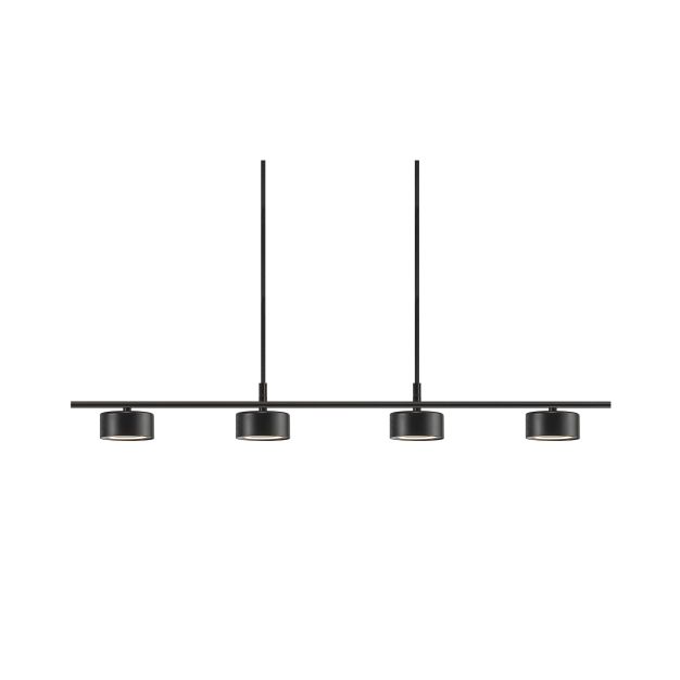 Nordlux Clyde - Pendelleuchte - 115 x 8,5 x 209,3 cm - 3 Stufen Dimmer - 4 x 5W LED inkl. - schwarz