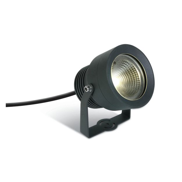 ONE Light COB Garden Spots - Bodenspot auf Erdspieß - Ø 13 x 11,4 cm - 20W LED inkl. - IP65 - anthrazit