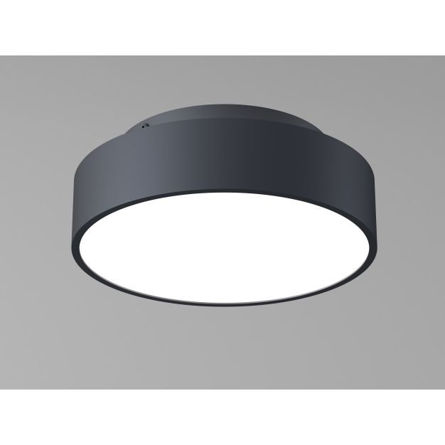 Artdelight Chicago - Deckenleuchte - Ø 25 x 9 cm - 19,5W dimmbare LED inkl - schwarz