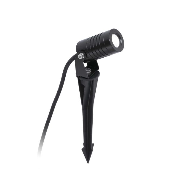 Faro Balder - Bodenspot auf Spike - 8 x 4 x 28 cm - 3W LED inkl. - IP67 - mattschwarz
