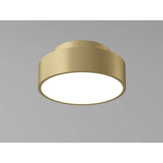 Artdelight Chicago - Deckenleuchte - Ø 15 x 6,8 cm - 9,8W dimmbare LED inkl - warm gold